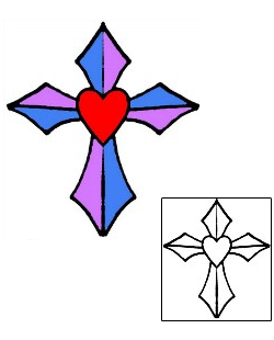 Cross Tattoo Religious & Spiritual tattoo | RIF-01132