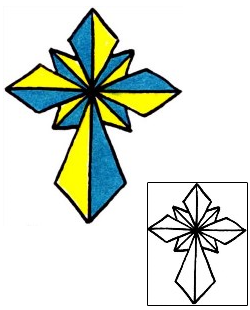 Cross Tattoo Religious & Spiritual tattoo | RIF-01141