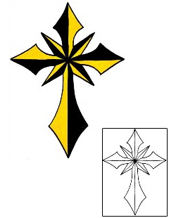 Cross Tattoo Religious & Spiritual tattoo | RIF-01142