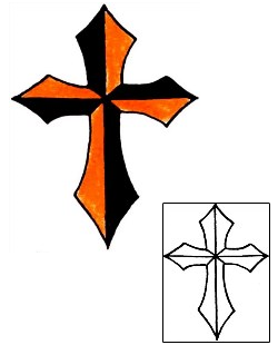 Cross Tattoo Religious & Spiritual tattoo | RIF-01143