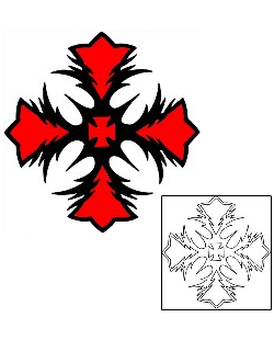 Cross Tattoo Religious & Spiritual tattoo | RIF-01145