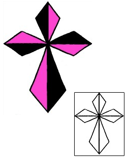 Cross Tattoo Religious & Spiritual tattoo | RIF-01149