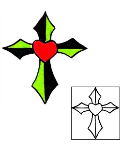 Cross Tattoo Religious & Spiritual tattoo | RIF-01152