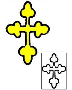 Cross Tattoo Religious & Spiritual tattoo | RIF-01156