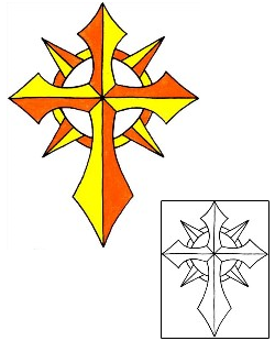 Cross Tattoo Religious & Spiritual tattoo | RIF-01157