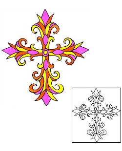 Cross Tattoo Religious & Spiritual tattoo | RIF-01159