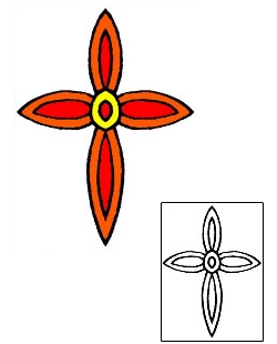 Cross Tattoo Religious & Spiritual tattoo | RIF-01161