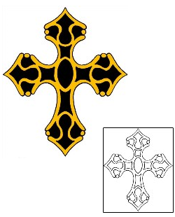 Cross Tattoo Religious & Spiritual tattoo | RIF-01165