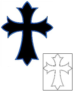 Cross Tattoo Religious & Spiritual tattoo | RIF-01166