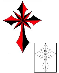 Cross Tattoo Religious & Spiritual tattoo | RIF-01171