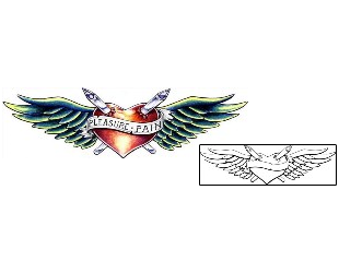 Wings Tattoo For Women tattoo | RLF-00011