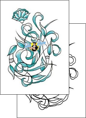 Decorative Tattoo plant-life-flowers-tattoos-josh-rowan-rnf-00132