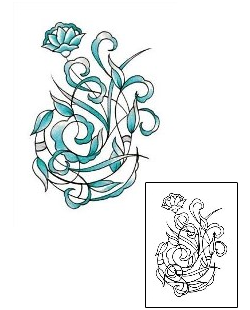 Decorative Tattoo Plant Life tattoo | RNF-00132
