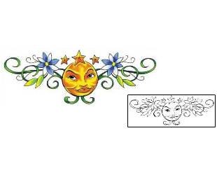 Sun Tattoo Plant Life tattoo | RNF-00161