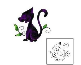 Cat Tattoo Animal tattoo | RNF-00165