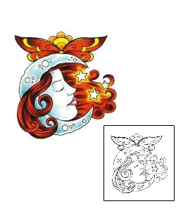 Moon Tattoo Tattoo Styles tattoo | RNF-00174