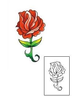 Rose Tattoo Plant Life tattoo | RNF-00185