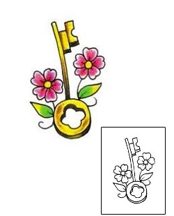 Lock & Key Tattoo Miscellaneous tattoo | RNF-00189