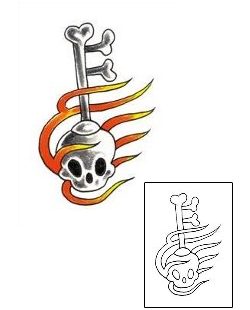 Lock & Key Tattoo Miscellaneous tattoo | RNF-00203