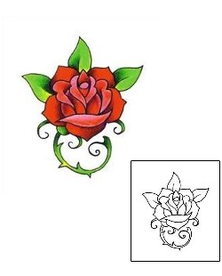 Rose Tattoo Plant Life tattoo | RNF-00232