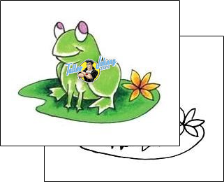 Frog Tattoo plant-life-flowers-tattoos-josh-rowan-rnf-00262