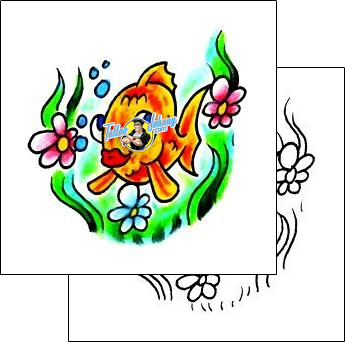 Fish Tattoo plant-life-flowers-tattoos-josh-rowan-rnf-00426