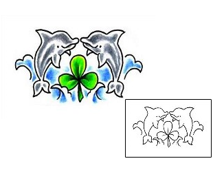 Clover Tattoo Marine Life tattoo | RNF-00434