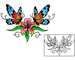 Lily Tattoo Plant Life tattoo | RNF-00448