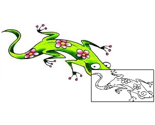 Lizard Tattoo Plant Life tattoo | RNF-00487