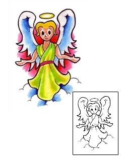 Angel Tattoo Religious & Spiritual tattoo | RNF-00493