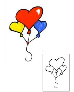 Picture of Balloon Heart Tattoo