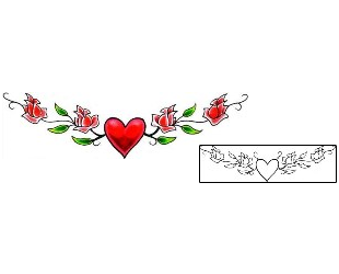 Rose Tattoo Specific Body Parts tattoo | RNF-00510