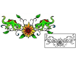 Lizard Tattoo Plant Life tattoo | RNF-00558