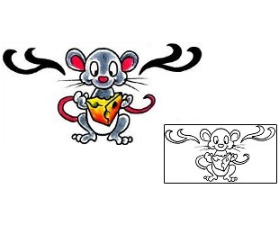 Mouse Tattoo Specific Body Parts tattoo | RNF-00568