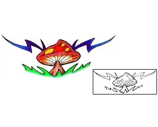 Mushroom Tattoo Specific Body Parts tattoo | RNF-00570