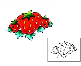 Strawberry Tattoo For Women tattoo | RNF-00578