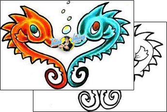Sea Creature Tattoo tattoo-styles-cartoon-tattoos-josh-rowan-rnf-00659