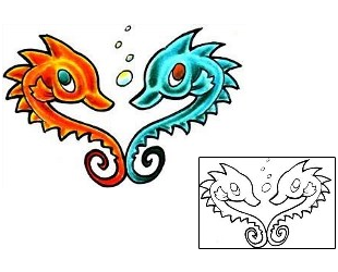 Seahorse Tattoo Tattoo Styles tattoo | RNF-00659