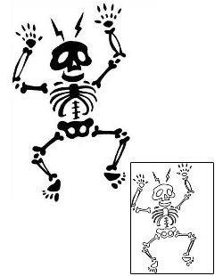 Skeleton Tattoo Horror tattoo | RNF-00666