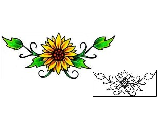 Sunflower Tattoo Specific Body Parts tattoo | RNF-00690