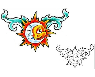 Sun Tattoo Specific Body Parts tattoo | RNF-00693