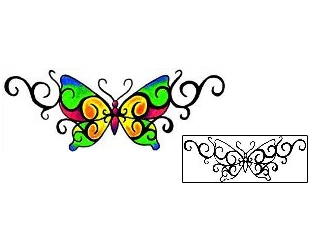 Butterfly Tattoo Specific Body Parts tattoo | RNF-00695