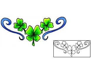 Clover Tattoo Specific Body Parts tattoo | RNF-00713