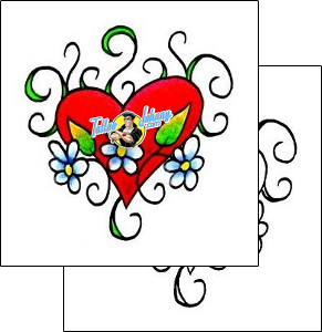 Heart Tattoo flower-tattoos-josh-rowan-rnf-00726