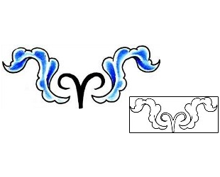 Aries Tattoo Specific Body Parts tattoo | RNF-00730