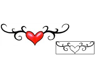 Heart Tattoo Specific Body Parts tattoo | RNF-00733