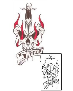 Dagger Tattoo Horror tattoo | ROF-00081