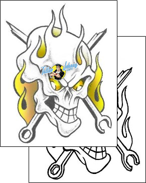 Skull Tattoo horror-skull-tattoos-richard-ortega-rof-00082