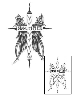 Cross Tattoo Religious & Spiritual tattoo | ROF-00099