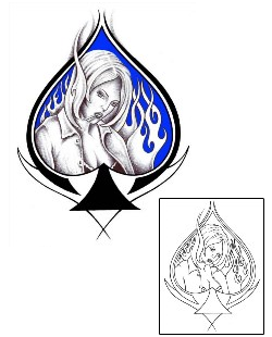 Spade Tattoo Miscellaneous tattoo | ROF-00104